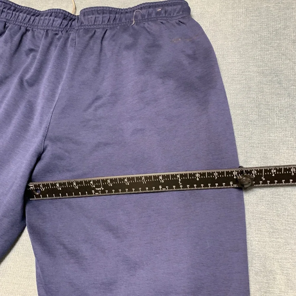 Eddie Bauer Ankle Jogger Pants Mens L Navy Tapered Leg Drawstring Zip Pockets